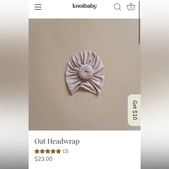 Knot Baby Headwrap Turban Bundle of 2 Toddler Size - Picture 3 of 5